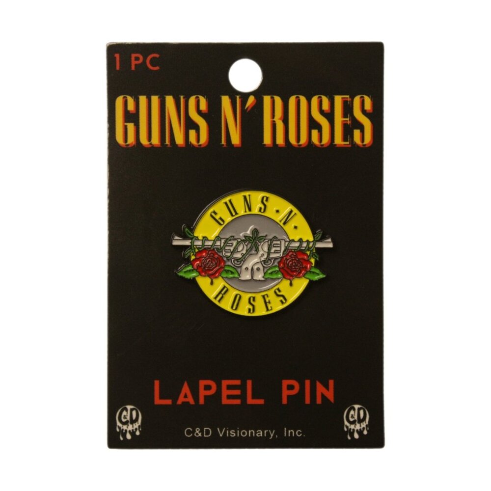Guns N' Roses Enamel Lapel Pin - 80s 90s Hard Rock Music Band Apparel Gift NWT